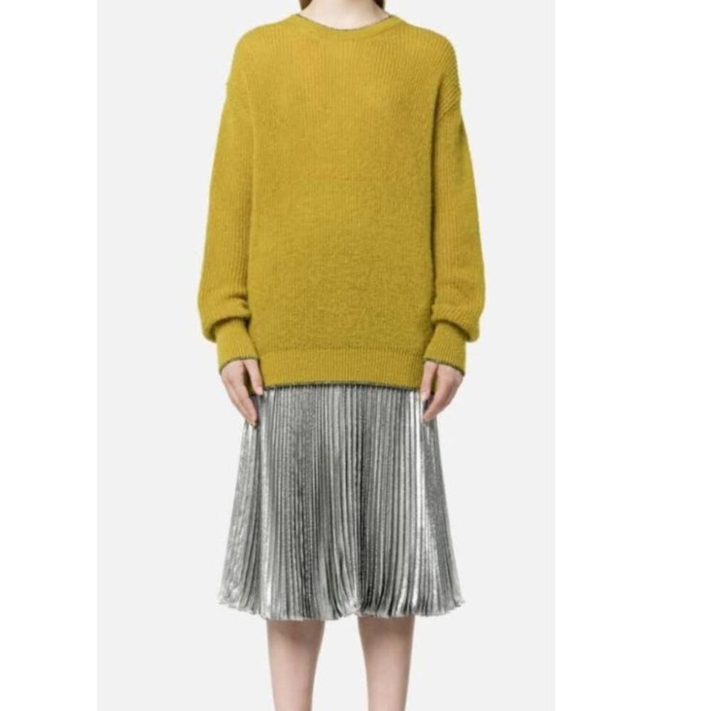 Christopher Kane Chartreuse Mohair Sweater Size Medium